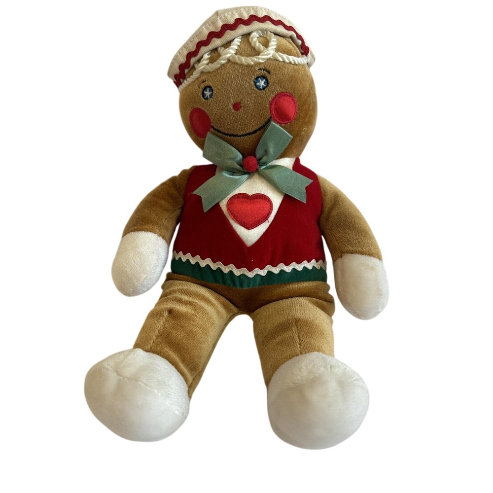 Vintage 1990 Commonwealth for Target Stores Christmas Plush Gingerbread Man 14"
